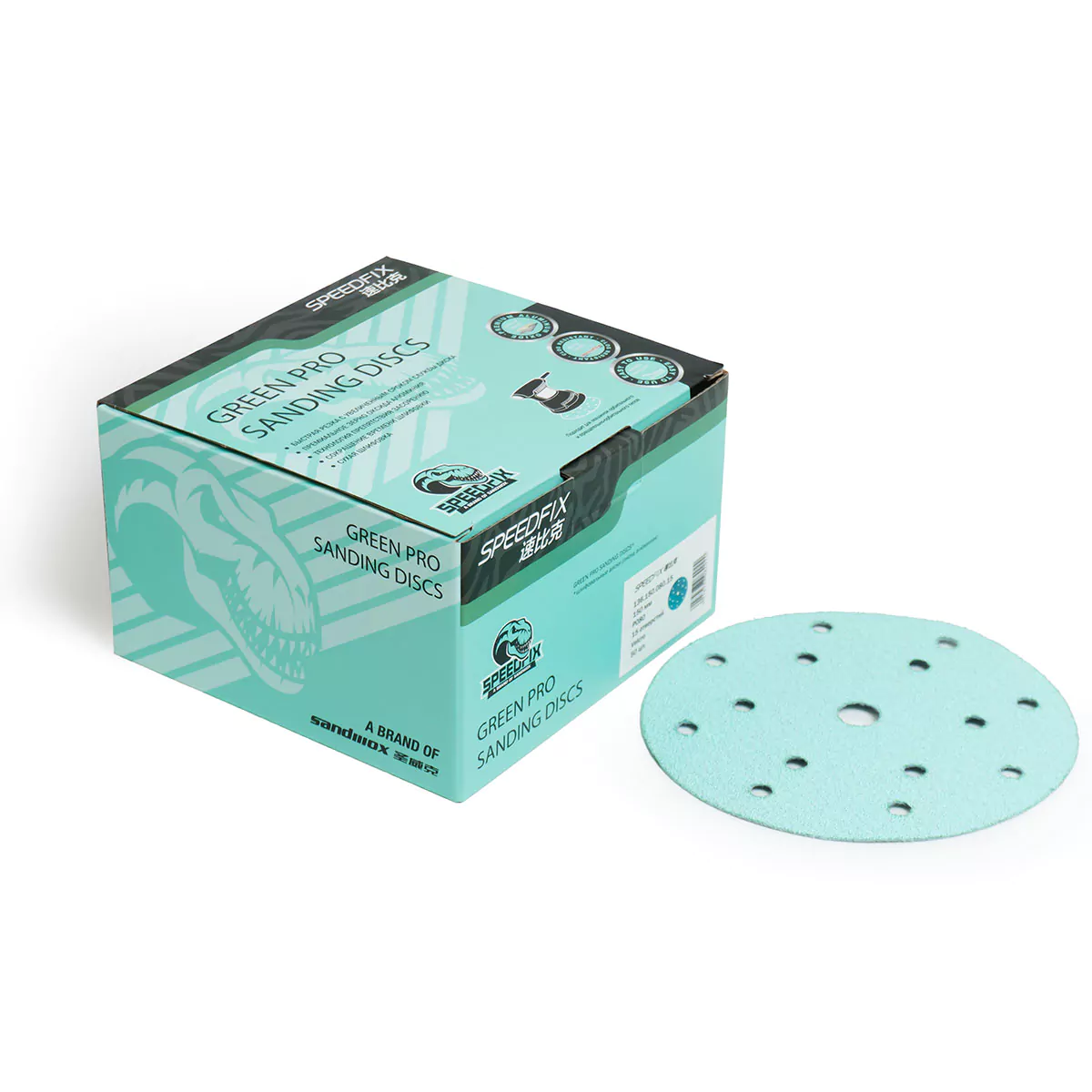 Шлифовальный диск 150 мм Sandwox 136 Green Pro (P80-P500)