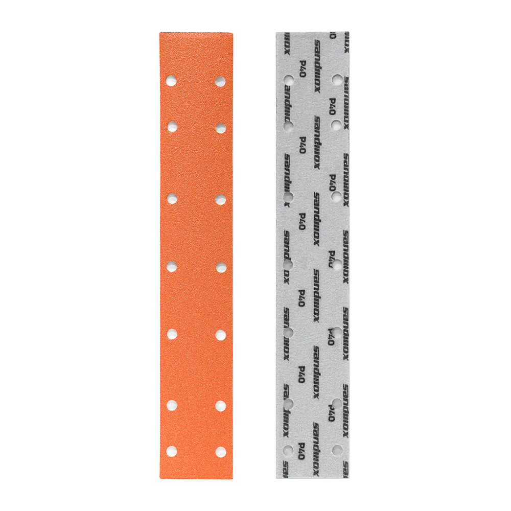 Полоски шлифовальные Sandwox 518 Orange Line 70 мм х 400 мм Multiholes (P80-P500)