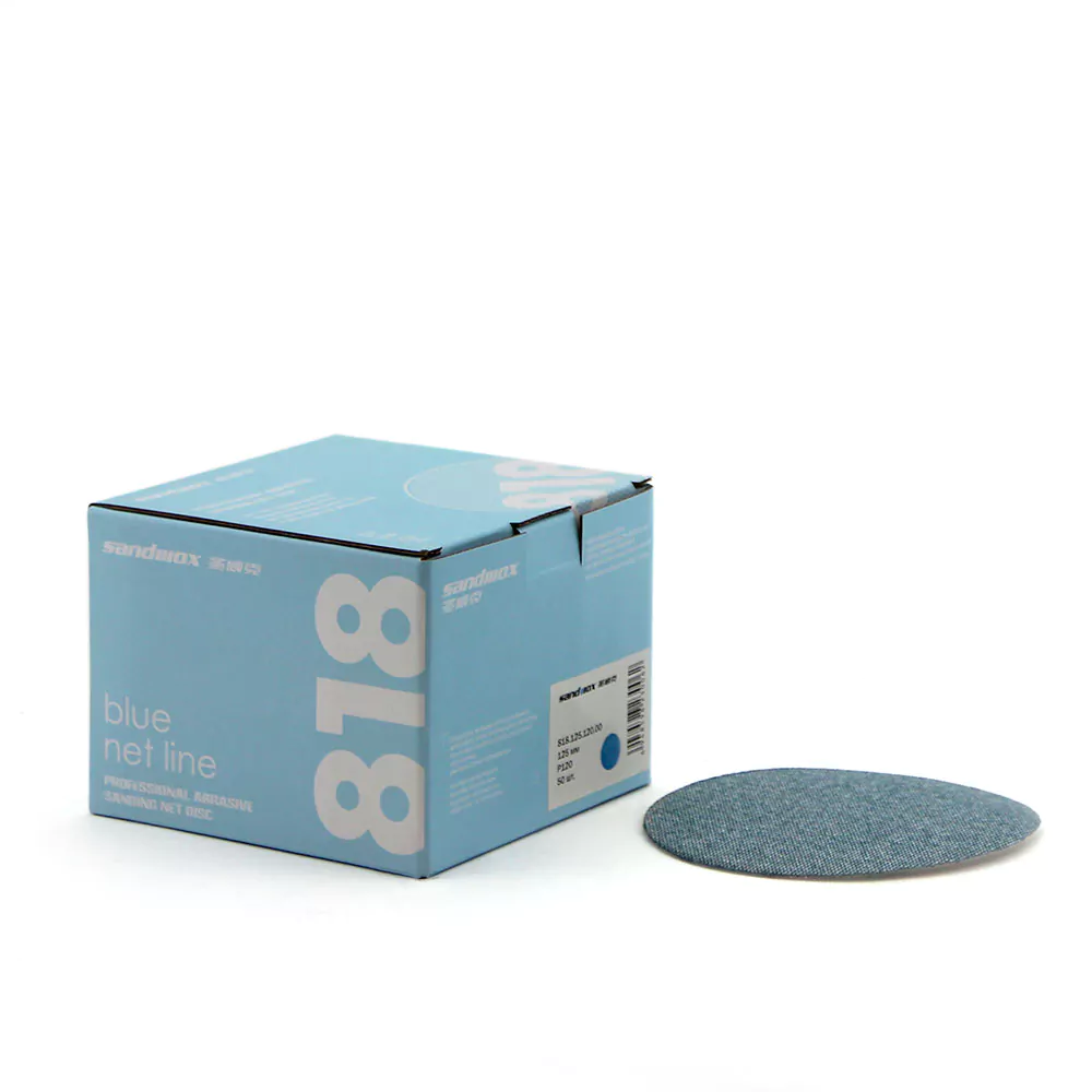 Шлифовальный диск 125 мм Sandwox 818 Blue Net (P80-P1500)