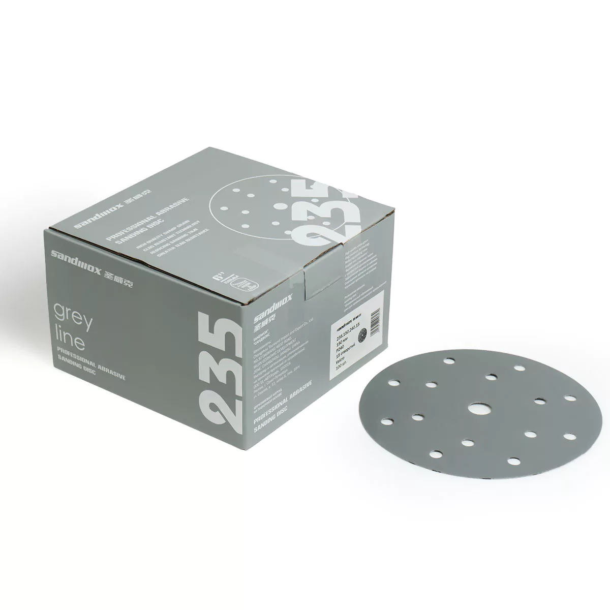 Шлифовальный диск 150 мм Sandwox 235 Grey Line (P40-P2000)