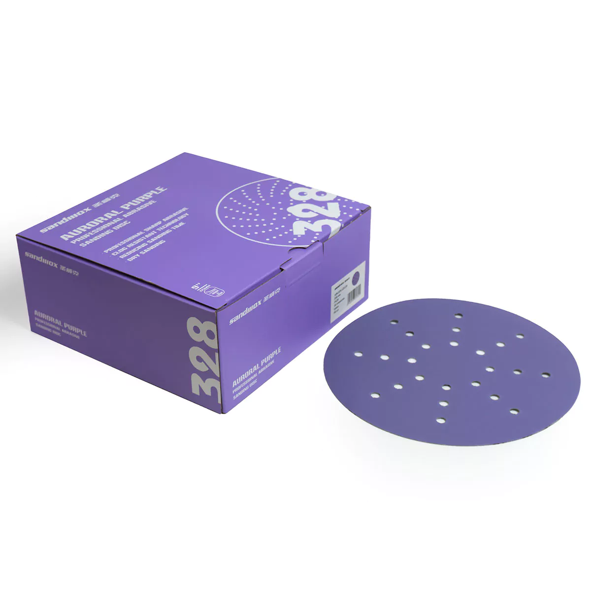 Шлифовальный диск 225 мм Sandwox 328 Purple Line (P60-P240)