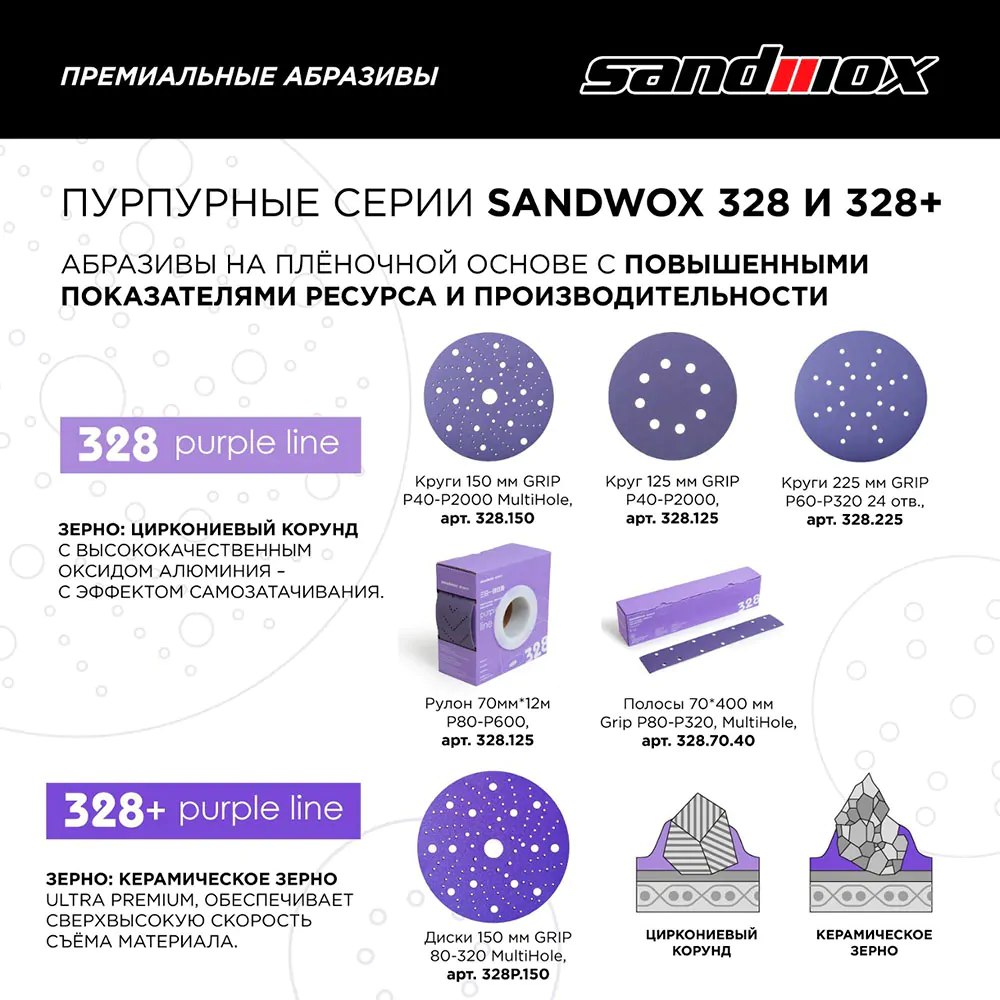 Пурпурные серии Sandwox 328 и 328+ 